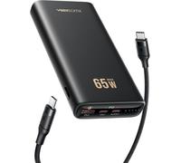 External Battery 20000 mAh, 65 W External Battery for Laptop with USB C to C Cable 100 W (1.5 M), PD 3.0 QC 4.0 Power Bank Quick Charge for MacBook Pro/Air/iPad/Laptop/Steam Deck/DJI