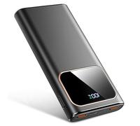 External Battery, 22.5W 10000mAh Power Bank, Portable Battery USB C Input & Output PD3.0 QC4.0 Quick Charge Powerbank with LED Display Compatible with iPhone Samsung etc Phone and Others(Noir