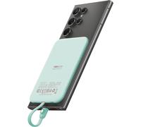 External Battery 5000 Mah, Lightweight & Ultra Slim Power Bank With Usb C Integrated Cable (Non-Wireless Charging), External Battery Compatible With Samsung/Iphone 15/Huawei/Xiaomi (Blue)