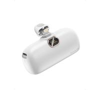 External Battery 5000mah, Small External Battery Quick Charge, Mini Portable Charger Compact And Beautiful, Compatible With Iphone 13/13 Pro/13 Pro /12 Pro/12 Pro /11 Pro (White)