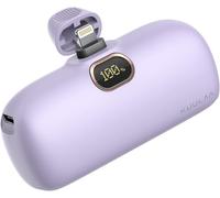 External Battery 5000Mah, Small External Battery Quick Charge, Mini Portable Charger Compact And Beautiful, Compatible With Iphone 13/13 Pro/13 Pro /12 Pro/12 Pro /11 Pro (Purple)