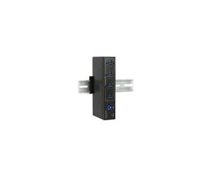 External Industry Hub 4 x USB 3.0 Type-A with 15 kV ESD protection - Concentrateur (hub) - 4 x SuperSpeed USB 3.0 - fixation murale - Tension CC
