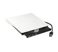 Externe CD DVD Conduire Portable/USB 3.0 Joueur avec convertisseur de Type C(Blanc)
