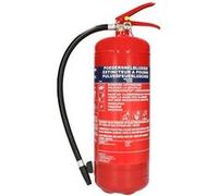 Extincteur à poudre 6kg Alecto BP-6 - Rouge - Idéal pour: la maison - l’atelier - Pression du jet: 15 bar