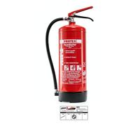 Extincteur à Poudre ABC PDE 6 Protex 6kg, Incl. Support et Plaquette
