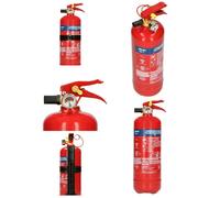 Extincteur à poudre - ALECTO - BP1 1 kg - 13A 89B C - Certifié BENOR Kitemark - Conforme EN3