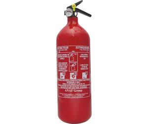 Extincteur à pression permanente à poudre ABC avec manomètre 2kg ANAF - 16457