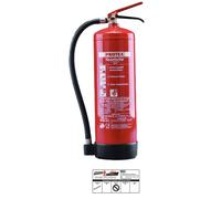 2x Extincteur Protex SDE6 6l Ab Mousse Avec Support, Plaque Et Bouclier