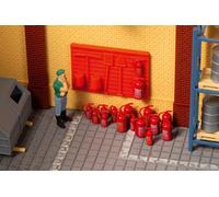 Extincteurs Avec Un Support D'Extincteur - HO/TT Jauge Auhagen 42661