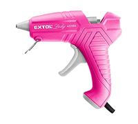 Extol Lady 422004 Pistolet à colle Rose 40 W Buse fine (10 g/min) + 3 bâtons de colle Ø 11 mm