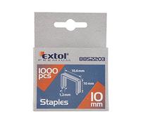 EXTOL PREMIUM Lot de 1000 agrafes, 10 mm, 10,6 x 0,52 x 1,2 mm