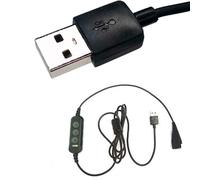Extra Cable with USB for PC,Mac,Laptop,with Audio Control,Single Cable (No Headset)