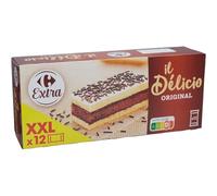 EXTRA - Gâteau Il Délicio Original CARREFOUR | Onctueux et savoureux | Idéal pour le dessert ou le goûter | le paquet de 364g | LOT DE 4