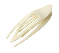 Extra grands clips à cheveux plats pour les femmes, clip latéral de conception courbe pour les cheveux épais, forte tenue (Beige)