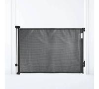 Dreambaby Barrière de sécurité rétractable EZY-Check Maille extra-large 60-140 cm H90 cm Noir