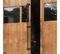 Extra Lange Schwarze Türgriffe - 180 cm runde Stange, doppelseitiger Push/Pull-Griff für Die gewerbliche Nutzung an der Vorderseite und am Tor für den Innen- und Außenbereich