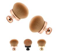 Extra Large Body Makeup Brush, 74mm Self Tanner Back Applicator, For Bronzers Blend Tanning Applicator, Oval Face Leg Makeup Brush (2 rose gold)