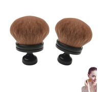 Extra Large Body Makeup Brush, 74mm Self Tanner Back Applicator, Self Tan Back Applicator for Legs, Face, Body Coverage Perfector (Black,2pcs)
