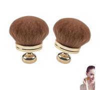 Extra Large Body Makeup Brush, 74mm Self Tanner Back Applicator, Self Tan Back Applicator for Legs, Face, Body Coverage Perfector (Gold,2pcs)