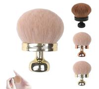 Extra Large Body Makeup Brush, 74mm Self Tanner Back Applicator, Soft Wide-Headed Kabuki Brush, For Face, Legs, Blush Blending, Summer travel makeup for Women who Love beauty (gold 1)