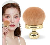 Extra Large Body Makeup Brush for Self Tanner, 3 In Wide-headed Kabuki Brush for Bronzers Blend Self Tanning Applicator, Instant Tan Application for Flawless Makeup (Gold-B)