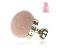 Extra Large Body Makeup Brush for Self Tanner, Body Makeup Brush for Legs, Leg Makeups & Bronzer Self Tan Applicator, Blend and Blur Body Brush, Includes Drawstring Bag (Gold)