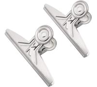 Extra Large Bouledogue Clips, 2pcs 7,8 Pouces Argent Ton Métal Fichier Papier Liant Pinces Pinces Pour Fournitures Scolaires De Bureau À Domicile