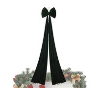 Extra Large Christmas Bow - 6.6 Ft Velvet | Big Festive Holiday Bow Decoration for Home Wall Stairs Fireplace Porch Office Party and Wedding Adds Elegance to Christmas Décor