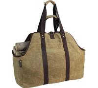 Extra Large Durable Oilcloth Tote Bag With Handles And Shoulder Strap,Heavy Duty Wooden Fireplace Fireplaces And Wood Stoves Carry Bag