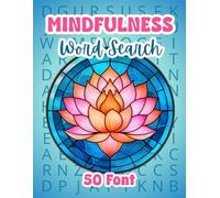 Extra Large Font Word Search 50 Font: 50 Easy Extra Large Print Mindfulness Word Search Puzzles for Teens, Adults, and Seniors - Helps Anxiety, ... Improves Mental Health, and Promotes Calmness