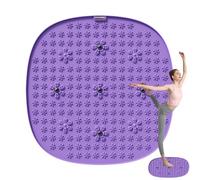 Extra Large Foot Massage Mat with Ergonomic Reflexology Design, Petal Textured Round Non-Slip Pad for Muscle Relaxation, Spa, Athletes, Elderly Care, and Toe Stimulation