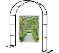 Extra Large Garden Arch 300/350 cm - Wedding Arch, Climbing Plant Support, Rose Trellis, Durable Pergola for Outdoor Decor, Heavy-Duty Metal Frame, Elegant Garden Structure