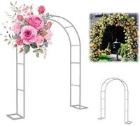 Extra Large Garden Arch 300/350 cm - Wedding Arch for Climbing Plants, Rose Support, Durable Pergola, Elegant Outdoor Decor, Perfect for Garden Events and Celebrations