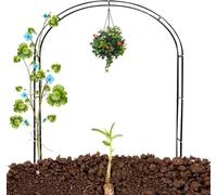 Extra Large Garden Arch 300/350 cm, Wedding Arch for Climbing Plants, Rose Support Trellis, Outdoor Pergola, Durable Metal Structure, Perfect for Garden Decoration