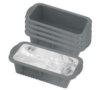 Extra Large Ice Block Mold - 25cm Grey Silicone Ice Block Molds,5 Pieces Large Freezer Maker Tray | 9.84 Inches Iced Maker Tray For Party Picnic Camping Outdoor Restaurant Kitchen Home