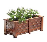 Extra Large Jardinière Rectangulaire en Bois Jardinière Extérieure Jardinière Boîte Plantation Élever Lit pour Légumes Fleurs Herbe