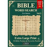 Extra Large Print Bible Word Search for Seniors: Volume 3: Psalms & Proverbs: 50 Scripture Word Games with 32-Point Vision-Friendly Letters