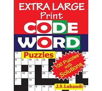 EXTRA LARGE Print CODEWORD Puzzles
