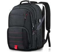 Extra Large Travel Laptop Backpack For Men Women, Waterproof Flight Approved Heavy Duty Bag Bookbag With Usb Port