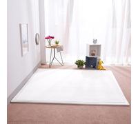 Extra Large Washable Coral Velvet Rug with Non-Slip Bottom - Ideal for Bedroom, Office, and Crawling Mat