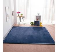 Extra Large Washable Coral Velvet Rug with Non-Slip Bottom - Ideal for Bedroom, Office, and Crawling Mat