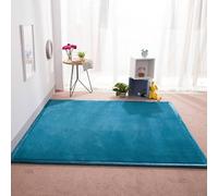 Extra Large Washable Coral Velvet Rug with Non-Slip Bottom - Ideal for Bedroom, Office, and Crawling Mat