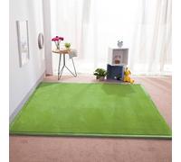 Extra Large Washable Coral Velvet Rug with Non-Slip Bottom - Ideal for Bedroom, Office, and Crawling Mat