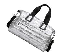 Extra Large Water Resistant Athletic Bag Glossy Surfaces Design Gym Bags for Sports Enthusiasts and Frequent Travelers Sports Duffle Bag with High Shine Finish