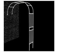 Extra Large White Metal Wedding Arch, Weather-Resistant 240cm, Ideal for Climbing Plants, Elegant Outdoor Decor for Weddings and Events