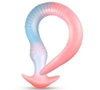 Extra Long Silicone Eel Anal Toy for Deep Sensation - Soft Flexible Butt Plug for Prostate Massage and G-Spot Contact - Glow in The Dark Adult Toy for Men and Women