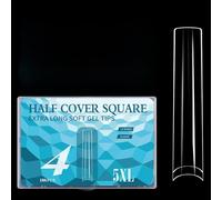 Extra Longs 5XL Clair Ongles Conseils Pour Acrylique Professionnel 180 Pièces Couvertures Complètes Styles Français Manucure Art Artistique Brésilien Ongles Design