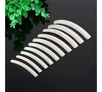 Extra Longs Stiletto Faux ongles Kits Demi Couverture Artificiels Faux ongles pour Salon de Manucure, French False Nail Tips Beige