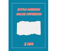 Extra Narrow Ruled Notebook: 5mm Line Spacing, 110 Pages, 8.5" x 11" | Thin Lined Notepad for Note Taking, Journaling, and Creative Writing