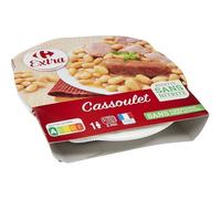 EXTRA - Plat cuisiné cassoulet CARREFOUR | Savoureux et onctueux | Idéal pour un repas réconfortant | la barquette de 300g | LOT DE 4
